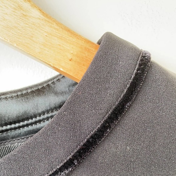 New D&G Dolce & Gabbana Black Sleeveless Velvet Trim Sheath Dress IT44/US8 - Picture 14 of 16